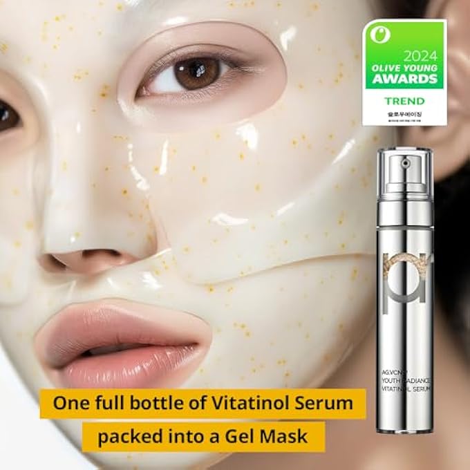 PRIMERA PRMR VITATINOL SERUM GEL MASK | OVERNIGHT MELTING MASKS, FOR COLLAGEN SYNTHESIS WITH VITAMIN C & RETINOL, IMMEDIATE PORE TIGHTENING, FIRMING AND HYDRATING 34G X 4EA - Image 3